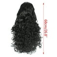 thumbnail image 3 of Beauty Clearance Under $10 Chemical Fiber Wig Black Long Hair Small Curly Head Cover Matte High-Temperature Silk Black, 3 of 9