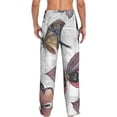 thumbnail image 3 of Balery Vintage Butterflies print Men's Pajama Pants,Ultra Lightweight Pjs,Lounge Pant-Large, 3 of 9