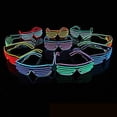 thumbnail image 1 of Neón Led Light Up Shutter Gafas intermitentes Gafas para discoteca Halloween Rave Party Disco, 1 of 4