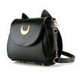 thumbnail image 2 of Women Shoulder Bag Moon Female Lady Handbag Kitty Cat Ears Faux Leather Purse, 2 of 6