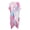 Abstract Fluid, variant on Polyester Long Kimono Swimsuit Cover Up for Beach Short Sleeve Breathable Tie-Dye Stars & Stripes