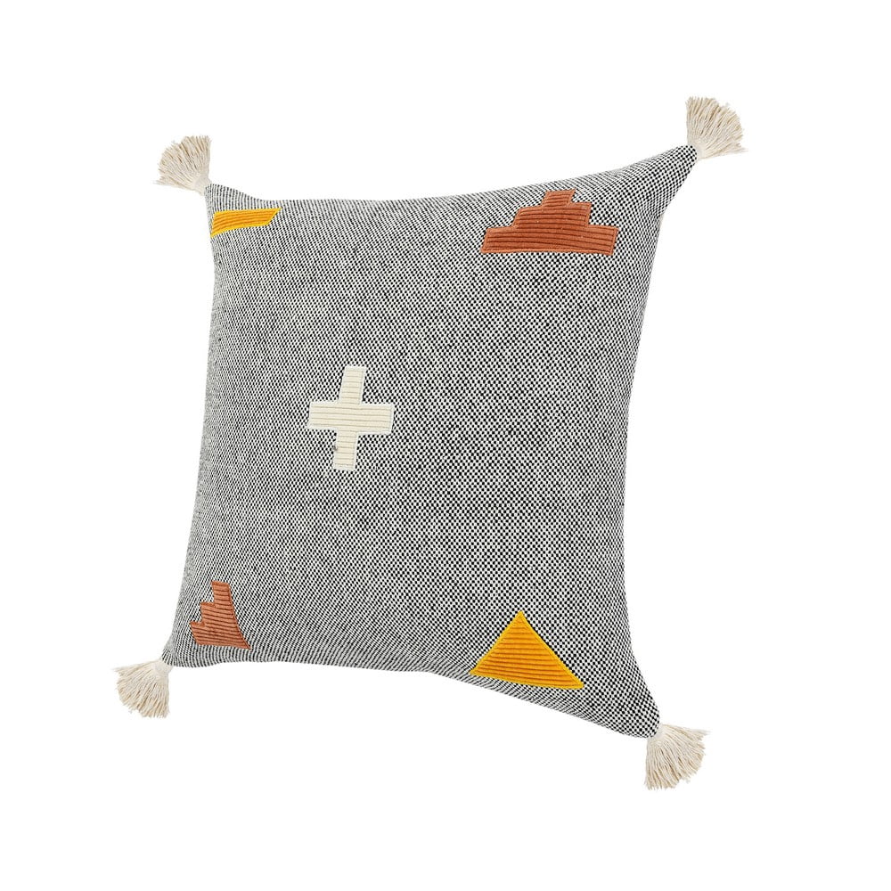 Ox Bay Zeal Throw Pillow, Gray / Black / White / Orange, 20" x 20", Count per Pack 1