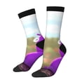thumbnail image 2 of Lsque Pikmin Printed Men's Crew Socks, Soft Durable Breathable Moisture-Wicking with Odor Control Cotton socks, 2 of 7