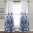 thumbnail image 3 of Lush Decor Zuri Flora Room Darkening 95" x 52" Floral Yellow 3" Back Tab Rod Pocket Pair Window Panel Curtain, 3 of 11