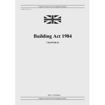 Building Act 1984 (c. 55), (Paperback)