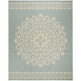thumbnail image 4 of SAFAVIEH Beach House Lynette Medallion Indoor/Outdoor Area Rug, Cream/Aqua, 5'3" x 7'6", 4 of 10
