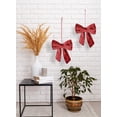 thumbnail image 3 of Serene Spaces Living 15" Christmas Velvet Bow Decoration, 3 of 6