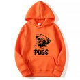 thumbnail image 1 of Chandail Imprimé Hip hop pug pour Hommes et Femmes (Orange, P), 1 of 10
