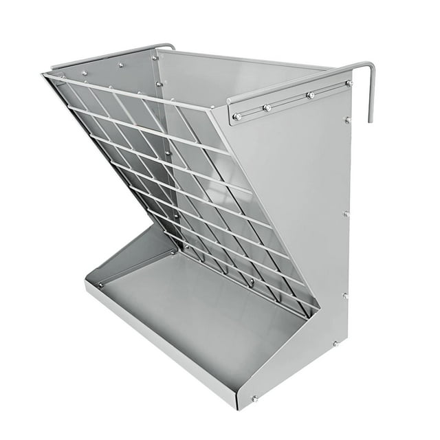 Comedero de de pared para caballos, bandeja de almacenamiento de granos para granjas ganaderas, comedero de de gran capacidad para cabras.