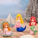 thumbnail image 3 of Mini linda concha de sirena, estatua pequeña, cola de ballena, delfín, modelo de castillo, adorno, artesanía, animales del océano para bebé, juguete de baño, regalos para niños, 3 of 5