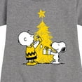 thumbnail image 3 of Peanuts - Xmas Charlie And Snoopy - Toddler & Youth Girls Fleece Dress, 3 of 6