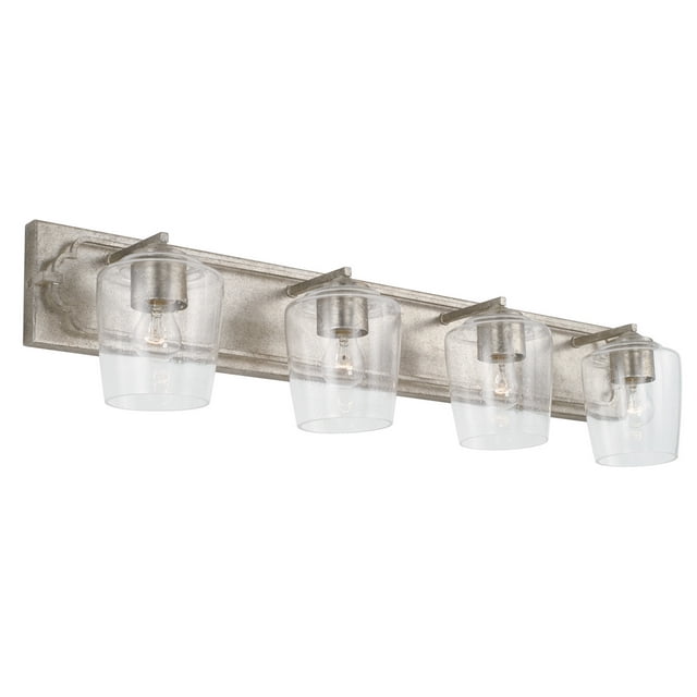 Capital Lighting 143441AS-514 Merrick 4 Light 34 inch Antique Silver Vanity Light Wall Light
