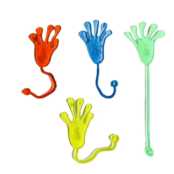 BESTSKY 16 Pcs Stretchy Sticky Hands Toys, Colorful Stretchable Hand Figures for Kids, Party Favors, Classroom Prizes & Gifts