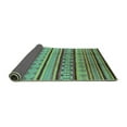 thumbnail image 2 of Ahgly Company Indoor Round Southwestern Turquoise Blue Country Area Rugs, 5' Round, 2 of 4