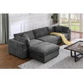 thumbnail image 2 of Luis Upholstered Wide Modular Sofa, 2 of 9