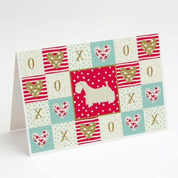 Sealyham Terrier Love Greeting Cards and Envelopes Pack of 8
