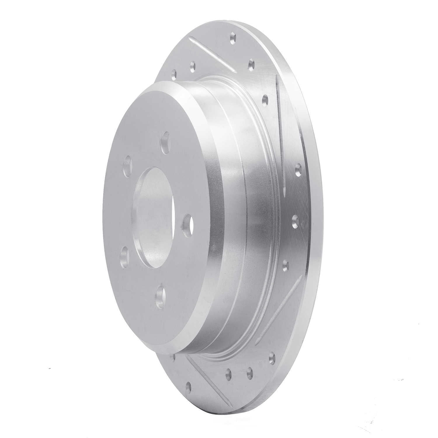 Dynamic Friction Company 631-42023R DFC Brake Rotor - Drilled And Slotted - Silver