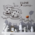 thumbnail image 2 of FNGZ Wall Stickers Clearance Sticker Decor Coffee Wall Home 3D Love Removable Kitchen Decals Art I Home Decor Black, 2 of 5