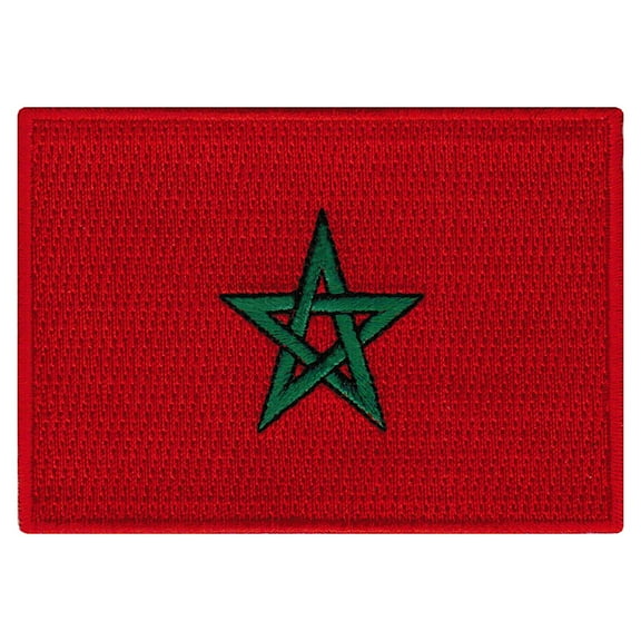 Morocco Flag Embroidered Iron-on Patch