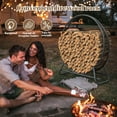 thumbnail image 3 of Support Rond pour Bois de Chauffage Extérieur - Anneau en Métal, Support de Bois de Chauffage Robuste et Durable pour Usage Intérieur/extérieur, Conception Gain de Place pour Foyer, Feu de Camp Ou Rangement de Cour Arrière (Cercle de 40 Pouces de Diamètre), 3 of 6