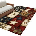thumbnail image 6 of American Flag Area Rug 3x5 Washable Rug Non Slip Texas Star Farmhouse Sunflowers Blue Red Large Area Rug Indoor Floor Carpet for Entryway Bedroom Kitchen Living Room Home Office Dining Room Nursery, 6 of 8