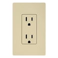 thumbnail image 1 of Lutron 01337 - CAR-15-IV 15A CLARO RECEPTACLE, IVORY IVORY Straight Blade Wall Outlets, 1 of 1