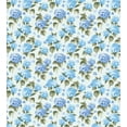 thumbnail image 3 of Flower Duvet Cover Set, Hydrangea Flowers over Soft Background Wedding Bridal Design, Decorative 3 Piece Bedding Set with 2 Pillow Shams, Queen Size, Pale Blue Reseda Green, by Ambesonne, 3 of 3