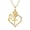 Gold, variant on Heshpaws 925 Sterling Silver Cross Rose Heart Pendant Necklace for Women Elegant Women’s Chain Jewelry, Gift Box Included