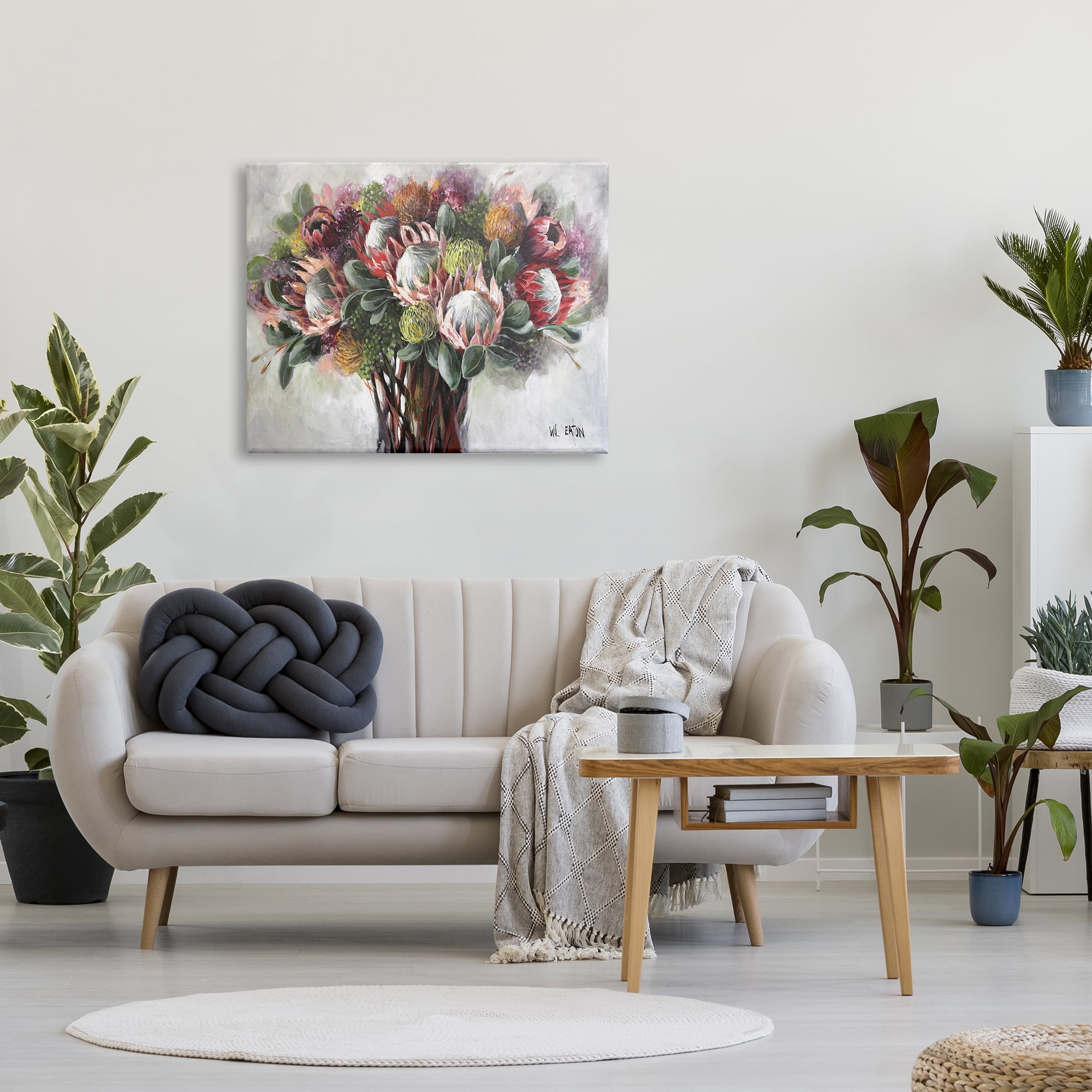 Stupell Industries Traditional Rustic Vase Botanical & Floral Painting Gallery Wrapped Canvas Art Print Wall Art, 40 x 30