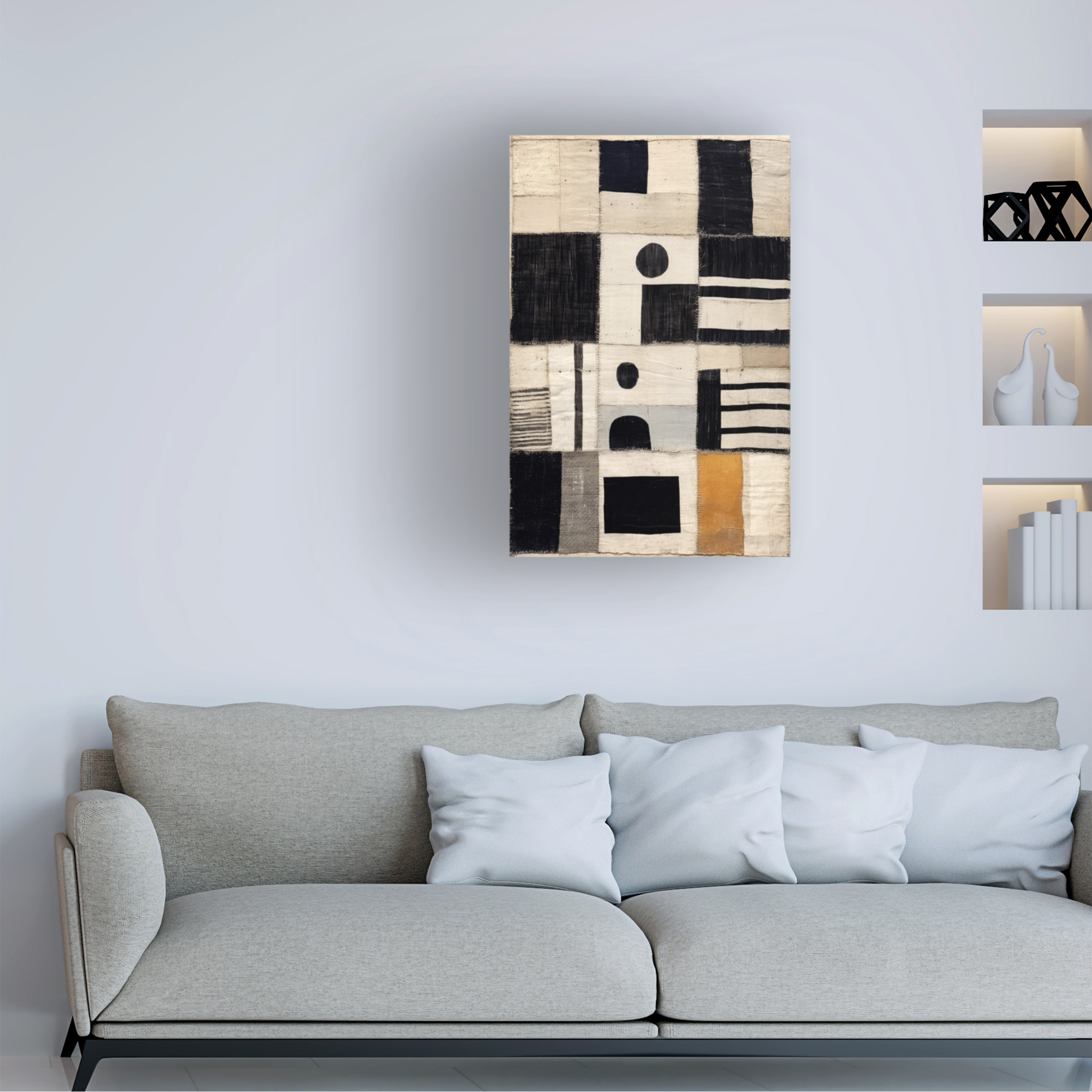 Treechild 'Sewn Fabric' Canvas Art
