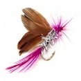 thumbnail image 4 of 12Pcs Flies Fly Fishing Lures Feathers Insects Bionic Bait Fishhook Fish Tackle for Freshwater Saltwater, 4 of 8