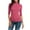 Hot Pink, variant on biudgviw Long Sleeve Shirts for Women Comfy Turtleneck 3/4 Sleeve Lightweight Base Layer Casual Slim Fit Thermal Underwear Tops