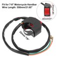 thumbnail image 3 of Unique Bargains Black 7/8' 22mm Motorcycle Handlebar Toggle Switch Headlight Switch with On Off Push Button, 3 of 7