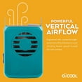 thumbnail image 5 of O2COOL 3.5 inch Deluxe Personal Battery Powered Necklace Fan for Cooling - Teal, 5 of 6