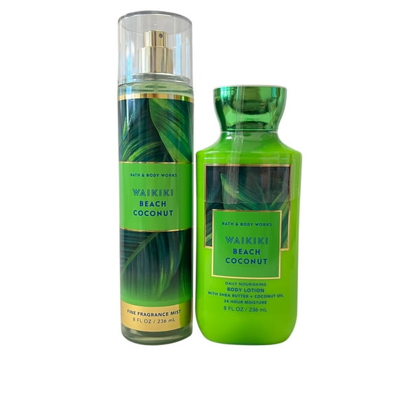Bath & Body Works Waikiki Beach Coconut Mist & Body Lotion Set
