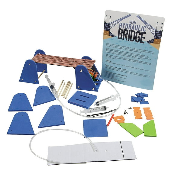 Fun Express STEM Hydraulic Bridge Craft Kit Educational Activities – Makes 12