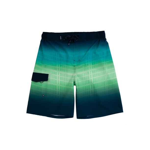 Rokka&Rolla Men's 9" NO Mesh Liner Board Shorts Elastic Waist Quick Dry