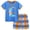 Blue, variant on Teen Boys Clothes Summer Outfits Quick Drying Athletic Short Sleeve Little Big Boy Shorts Set for Kids Clothing Blue,3-4 Years
