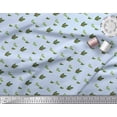 thumbnail image 2 of Soimoi Blue Cotton Duck Fabric Red Berries & Holly Leaves Fabric Prints By Yard 42 Inch Wide, 2 of 3