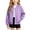 Purple, variant on YUANxueke Boys Girls Fleece Lined Varsity Jackets Fashion Button Down Warm Baseball Jackets with Pockets,Brown,4-5 Years