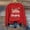 Red, variant on Women Ugly Christmas Sweater 2024 Cute Santa Print Knitted Pullover Sweaters Long Sleeve Xmas Holiday Loose Jumper-Pink XS