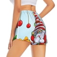 thumbnail image 3 of Goofa Funny Christmas Gnome Printed Women 2 in 1 Running Shorts,Quick Dry Athletic Workout Shorts,High Waisted Athletic Shorts with Liner Pockets-Large, 3 of 9