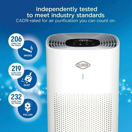 Hamilton Beach - Clorox Large Room HEPA Air Purifier - WHITE