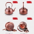 thumbnail image 4 of Stovetop Tea Kettle Whistling Teapot Tea Kettle Copper Whistling Tea Kettle Vintage Tea Kettle Whistling Tea Pots Teapot Stovetop with Handle Coffee Pots for Gas Stove Stove Top Kettle Tea Pot (Color, 4 of 7