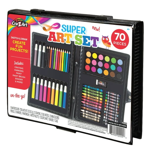 Cra-Z-Art Super Art Set-70 Piece Set Toy for Creative Exploration