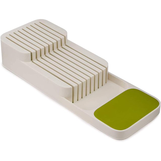 Organizador de cubiertos para cajón de cocina - Bandeja grande para ahorrar espacio para cubiertos y cubiertos MFZFUKR HMHZ749-6