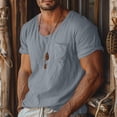 thumbnail image 2 of Men’s Short Sleeve Pocket T-Shirt Casual Collared Top Everyday Wear, 2 of 5