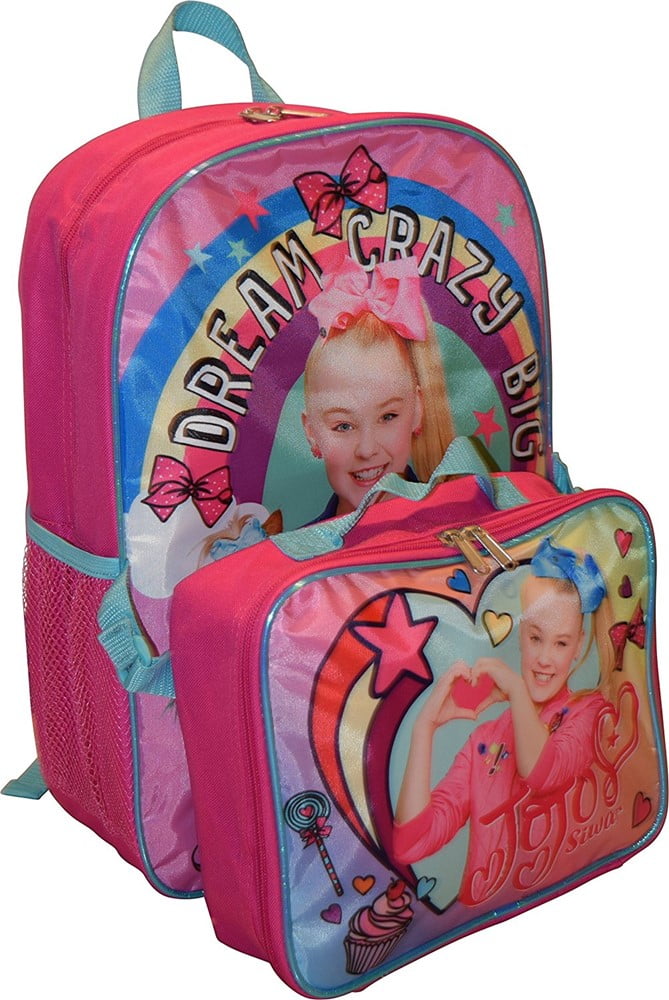 jojo siwa backpack and lunchbox