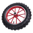 thumbnail image 1 of Mini Pneu de Roue avant de Vélo, 2,5 10 Pneu de Roue avant Moyeu de Chambre à Air en Caoutchouc Résistant à l'Usure Pneu de Moyeu de Roue 10 Pouces Mini Motos Tout-Terrain, 1 of 7