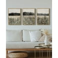 thumbnail image 5 of Vintage 11x14in3pcs Natural Framed Landscape Wall Art Prairie in Full Bloom Wall Prints Classic Retro Farmhouse Decorations for Living Room Bedroom, 5 of 7